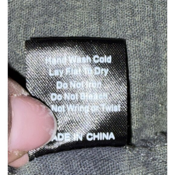 POL Anthropologie Gauzy Lace Button Up Shirt Shacket Boho Oversized Size Medium - Picture 5 of 8